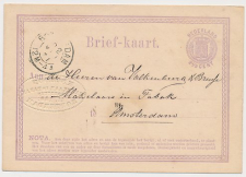Briefkaart G. 1 Firma Blinddruk Rotterdam 1871
