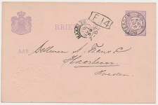 Briefkaart G. 23 Firma Blinddruk Rotterdam 1889