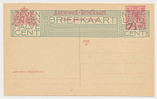 Briefkaart G. 201 a - Versnijding / Verkeerd gesneden
