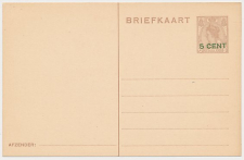 Briefkaart G. 218 - Verschoven opdruk