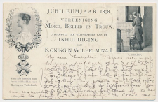 Briefkaart Geuzendam P33 a - Stempel vroeger dan uitgiftedatum