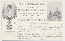 Briefkaart Geuzendam P33 d - Stempel vroeger dan uitgiftedatum