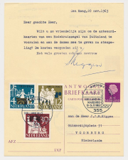 Briefkaart G. 322 ( Voorburg ) Den Haag - Duitsland 1963 v.v