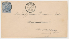 Envelop G. 5 c Arnhem - Middelburg 1895