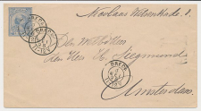 Envelop G. 5 c Breda - Amsterdam 1895