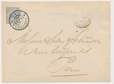 Envelop G. 7 Amsterdam - Frankrijk 1899