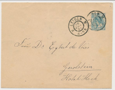 Envelop G. 9 b Leiden - Duitsland 1901