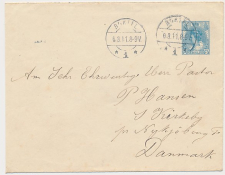 Envelop G. 9 c Boxtel - Denemarken 1911