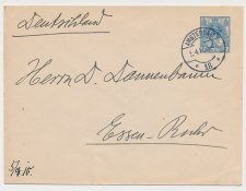 Envelop G. 15 Amsterdam - Duitsland 1910 v.b.d.