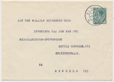 Envelop G. 25 c Almelo - Hengelo 1940 v.b.d.