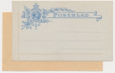 Postblad G. 5 x - Met schutblaadje