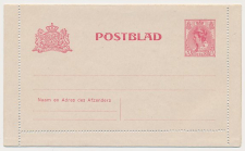 Postblad G. 14 - Afwijkende kartonkleur