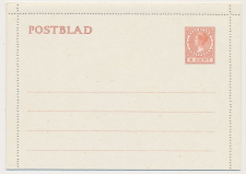 Postblad G. 18 - Afwijkende kartonkleur - Lichtgrijs