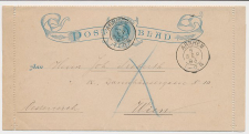 Postblad G. 1 Arnhem - Oostenrijk 1893