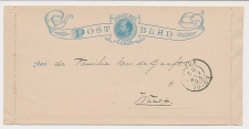 Postblad G. 1 Breda - Weesp 1893