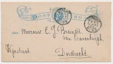 Postblad G. 2 a Utrecht - Dordrecht 1895