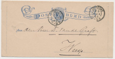 Postblad G. 2 b Utrecht - Weesp 1895 v.b.d.