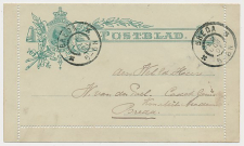 Postblad G. 3 x Locaal te Breda 1901