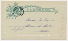 Postblad G. 3 x Schiedam - Belgie 1897