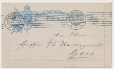 Postblad G. 5 y s Gravenhage - Goes 1903
