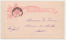 Postblad G. 7 y Schiedam - Belgie 1897