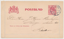 Postblad G. 10 Locaal te Leiden 1908