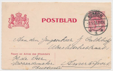 Postblad G. 10 Bussum - AMersfoort 1908