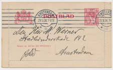 Postblad G. 12 Locaal te Amsterdam 1908 v.b.d.