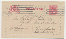 Postblad G. 12 Haarlem - Enschede 1908