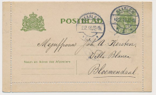 Postblad G. 13 Haarlem - Bloemendaal 1910