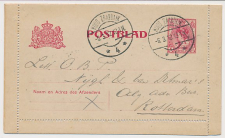 Postblad G. 14 Koog Zaandijk - Rotterdam 1912