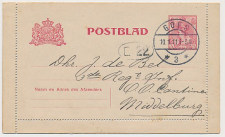 Postblad G. 14 Goes - Middelburg 1911
