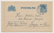Postblad G. 15 Amsterdam - Duitsland 1910