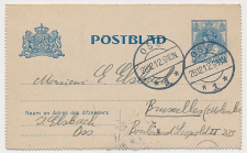 Postblad G. 15 Oss - Belgie 1912