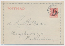 Postblad G. 17 x Castricum - Enkhuizen 1936
