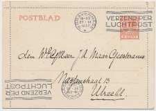 Postblad G. 18 s Gravenhage - Utrecht 1935