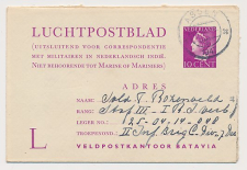 Luchtpostblad G. 1 a Assen Nederlands Indie 1947