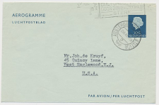 Luchtpostblad G. 8 a Amsterdam - Englewood USA 1955