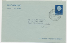 Luchtpostblad G. 10 Amsterdam - Englewood USA 1958