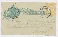 Postblad G. 4  / Bijfrankering Hoogerheide - Breda 1897