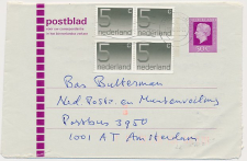 Postblad G. 24 / Bijfrankering Groningen - Amsterdam 1996