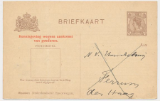 Spoorwegbriefkaart G. PNS122-1 d - Arnhem - s Gravenhage 