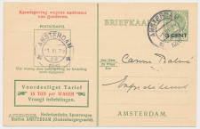 Spoorwegbriefkaart G. PNS216 b - Locaal te Amsterdam 1928