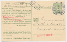 Spoorwegbriefkaart G. PNS216 g - Locaal te Amsterdam 1928