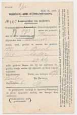 Spoorwegbriefkaart G. HYSM33 u - Locaal te Amsterdam 1898