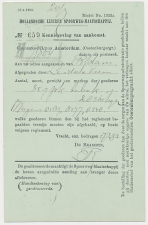 Spoorwegbriefkaart G. HYSM51 l - Locaal te Amsterdam 1900