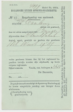 Spoorwegbriefkaart G. HYSM51 n - Locaal te Haarlem 1900