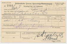 Spoorwegbriefkaart G. HYSM88a-I d - Locaal te Haarlem 1918