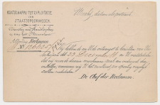 Spoorwegbriefkaart G. MESS23 c - Utrecht - Rotterdam 1881