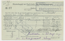 Spoorwegbriefkaart G. MESS98 a - Rotterdam Feijnoord 1919
